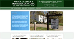 Desktop Screenshot of animalallergydermatology.com