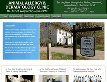 Tablet Screenshot of animalallergydermatology.com